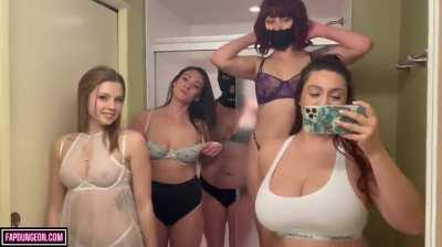 Group of tiktok girls On Off Reveal