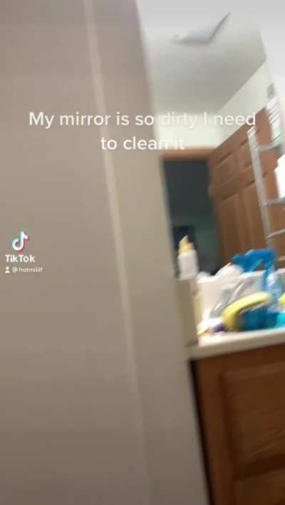 MILF shows tits on tiktok