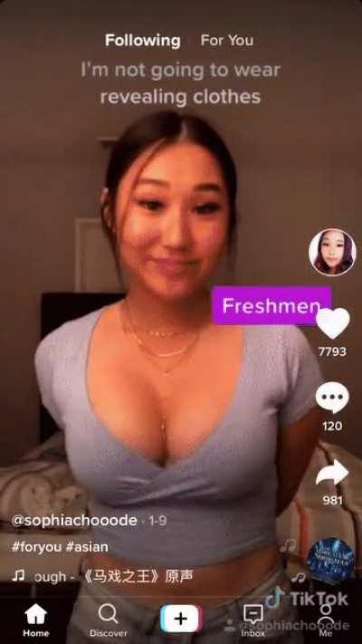 Big jiggly Asian tits